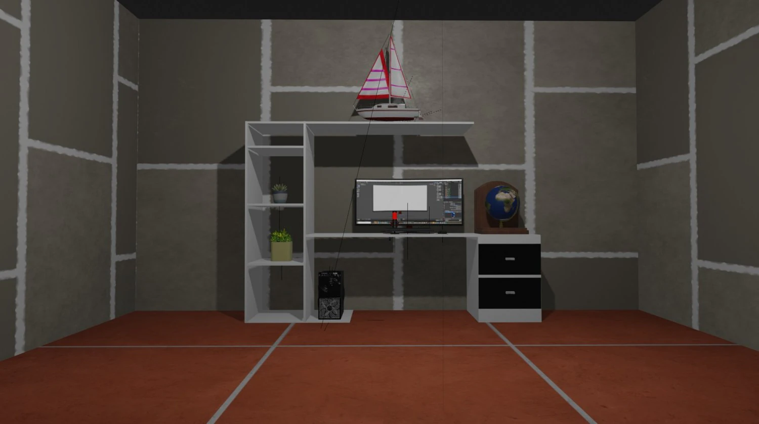 Desktop 3D Model .c4d .max .obj .3ds .fbx .stl .blend 