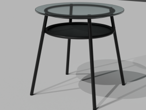 Glass table 3D 模型
