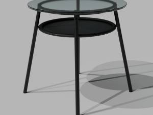 Glass table 3D 模型