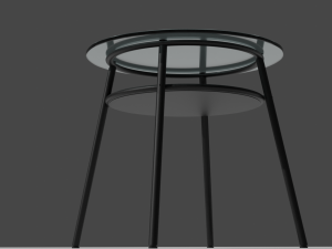 Glass table 3D 模型