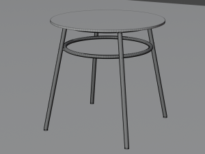 Glass table 3D 模型