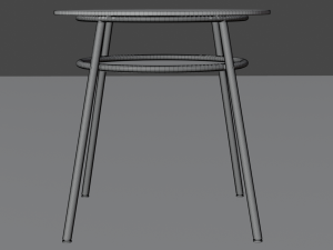 Glass table 3D 模型