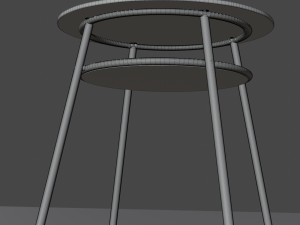 Glass table 3D 模型