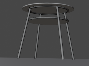 Glass table 3D 模型