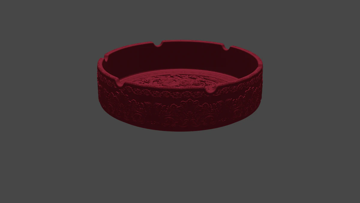 Ashtray 3D Print Model .c4d .max .obj .3ds .fbx .stl .blend 