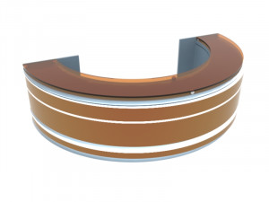 Receptions Table 3D 模型
