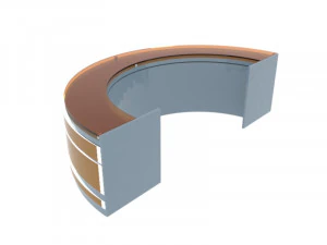 Receptions Table 3D Model