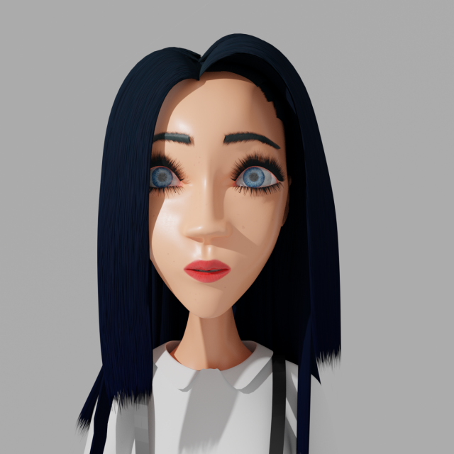 GirlSchool 3D 모델 .c4d .max .obj .3ds .fbx .stl .blend 