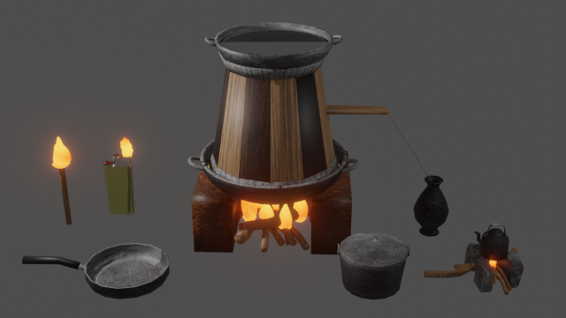 SurvivalPack 3D 모델 .c4d .max .obj .3ds .fbx .stl .blend 