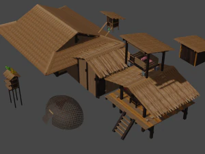 하우스팩 3D 모델