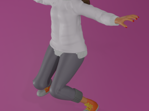 3dPixar girl Modello 3D