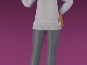 3dPixar girl Modello 3D