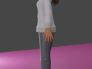 3dPixar girl Modello 3D