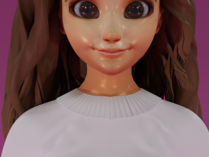 3dPixar girl Modello 3D