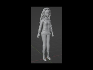 3dPixar girl Modello 3D