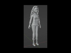 3dPixar girl 3D Model