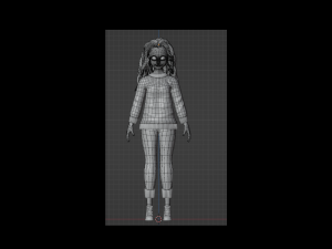 3dPixar girl Modello 3D