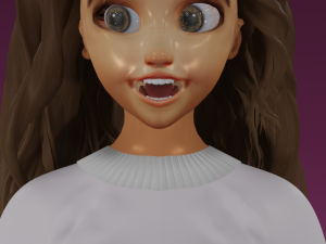 3dPixar girl Modello 3D