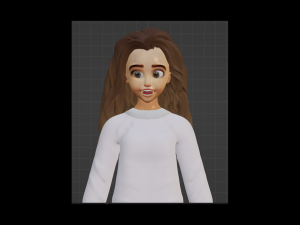 3dPixar girl Modello 3D