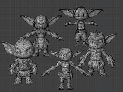 3DGoblins Pack Modèle 3D
