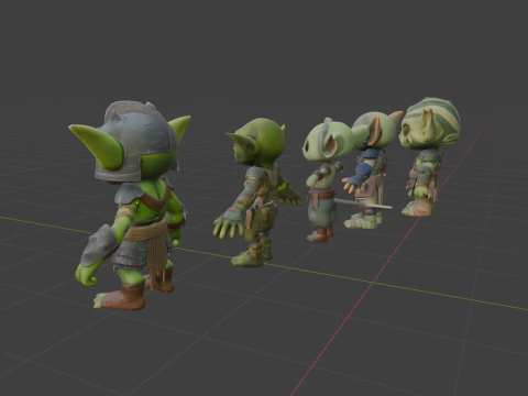 Пакет 3D Гоблинов 3D Модель