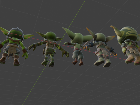 3DGoblins Pack Modèle 3D