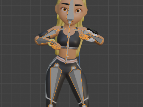 Blonde Girl 3D मॉडल