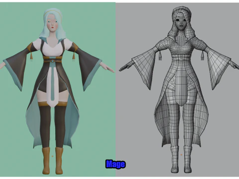 Fantasy Hero Pack1 3D Model