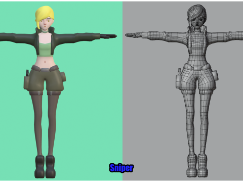 Fantasy Hero Pack1 3D-Modell