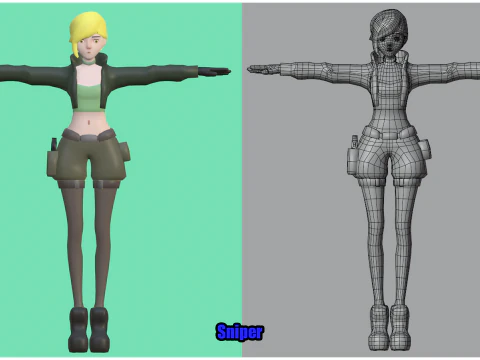 Fantasy Hero Pack1 3D Model