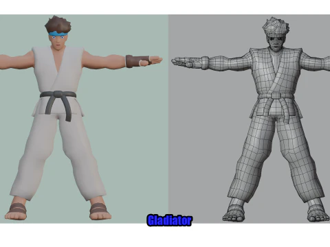 Fantasy Hero Pack1 3D Model