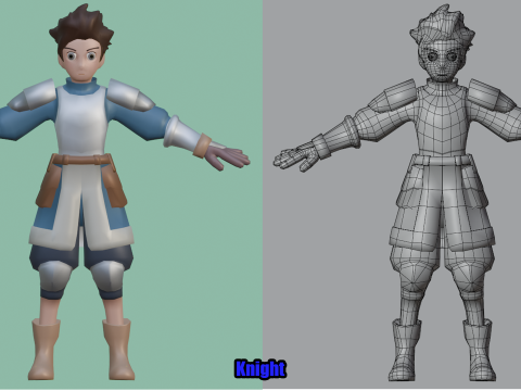 Fantasy Hero Pack1 3D-Modell