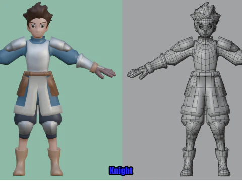 Fantasy Hero Pack1 3D Model