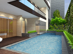Modern Swimming Pool 3D Visualization 3D Swimming Pool Design 3D Model