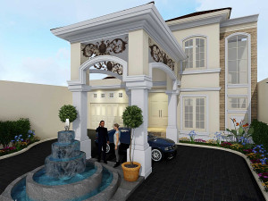Modern Classic House 3D Visualization Lumion Classic House 3D Facade Design Concept 3D Landscape CG Texturen