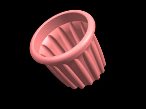 Flower Ghamla Pot 3D Model