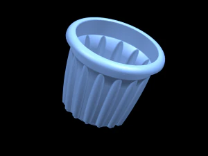 Flower Ghamla Pot 3D Model