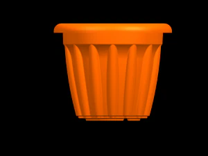 Flower Ghamla Pot 3D Model