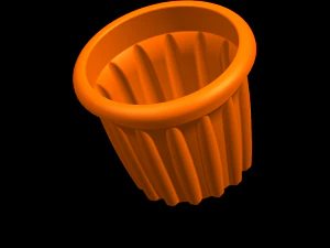 Flower Ghamla Pot 3D Model