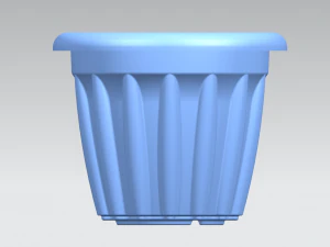 Flower Ghamla Pot 3D Model