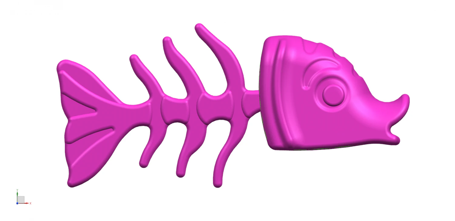 Fish Toy 3D Model .c4d .max .obj .3ds .fbx .stl .blend 
