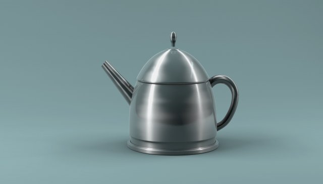 Teapot 3Dモデル .c4d .max .obj .3ds .fbx .stl .blend 