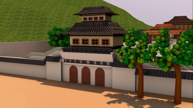 Chinese Palace 3D Модель .c4d .max .obj .3ds .fbx .stl .blend 