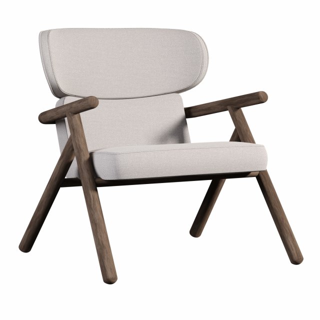 Sole Scandinavian Styled Armchair 3Dモデル .c4d .max .obj .3ds .fbx .stl .blend