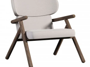 Sole Scandinavian Styled Armchair 3D Model