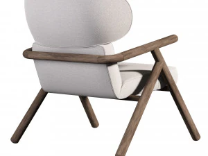 Sole Scandinavian Styled Armchair 3D Model