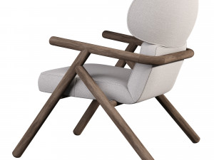 Sole Scandinavian Styled Armchair 3Dモデル