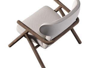 Sole Scandinavian Styled Armchair 3Dモデル