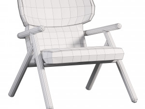 Sole Scandinavian Styled Armchair 3Dモデル