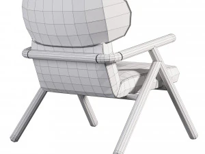 Sole Scandinavian Styled Armchair 3D Model